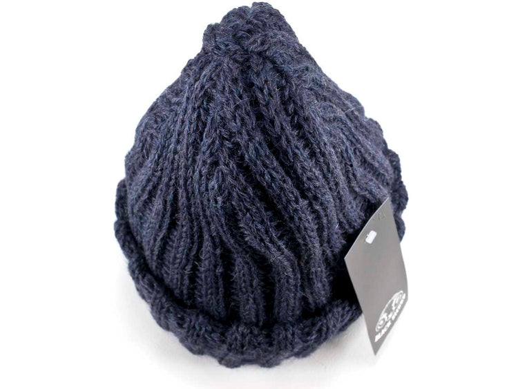 ブラックシープ ワッチキャップ BLACK SHEEP 320/12(針抜きゴム編み)denim