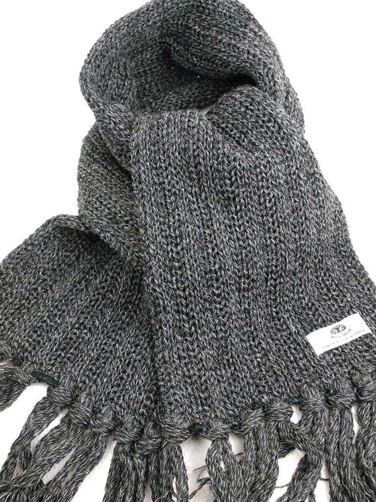 ブラックシープ マフラー BLACK SHEEP SC06 （太編み）GreyTwist(グレーミックス)