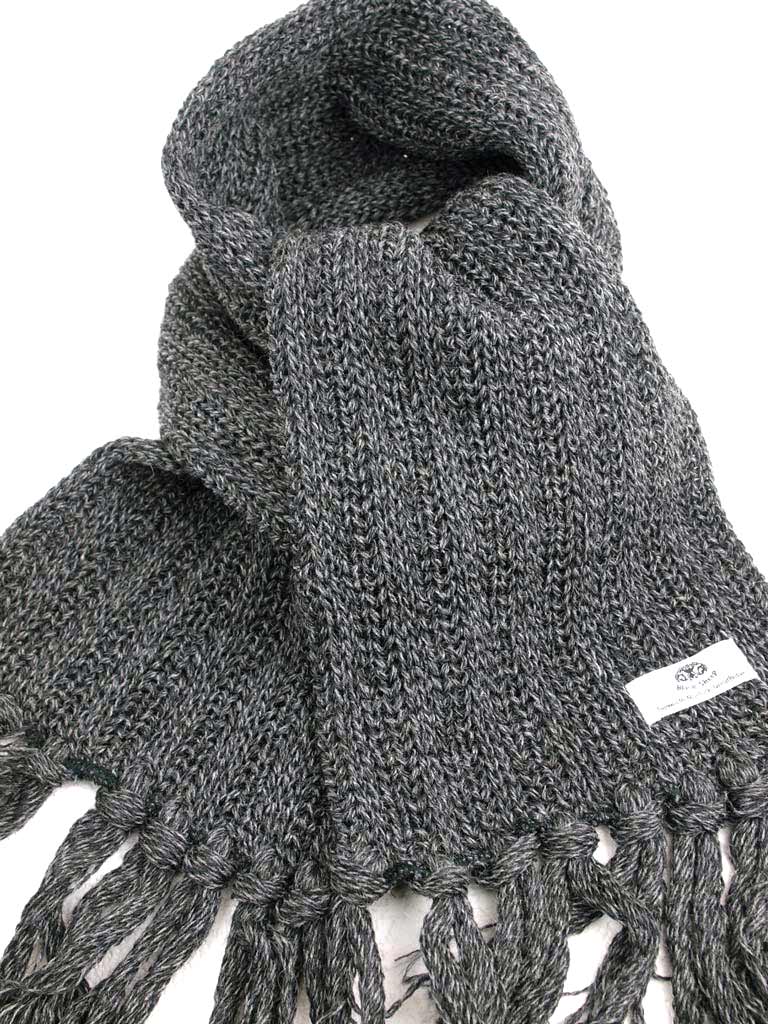 ブラックシープ マフラー BLACK SHEEP SC06 （太編み）GreyTwist(グレーミックス)