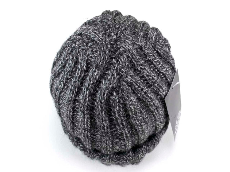 ブラックシープ ワッチキャップ BLACK SHEEP 320/12(針抜きゴム編み)greytwist
