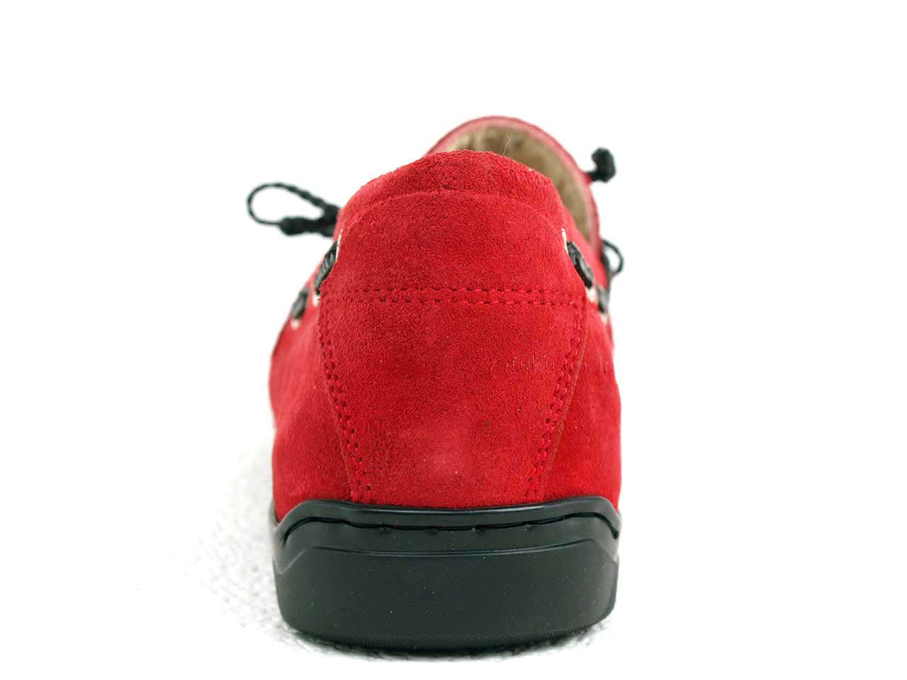 ステファノガンバ モカシン ロッソ（レッド） STEFANO GAMBA 6613 VELOUR ROSSO