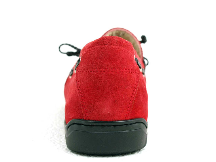 ステファノガンバ モカシン ロッソ（レッド） STEFANO GAMBA 6613 VELOUR ROSSO