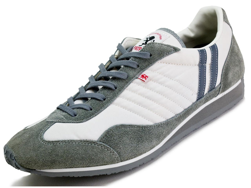 靴 PATRICK STADIUM_WH/GY(size42) パトリック スタジアム ホワイト・グレー PATRICK STADIUM WH/GY