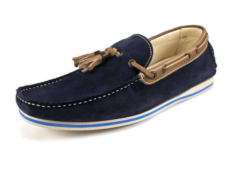 ディーノ ドラーギ 1400 モカシン Dino Draghi 1400 CAMOSCIO Blu