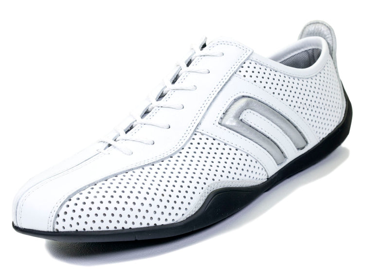 ネグローニ コルサ パンチングレザー ホワイト negroni CORSA PUNCHING LEATHER 15962 WHP/SV