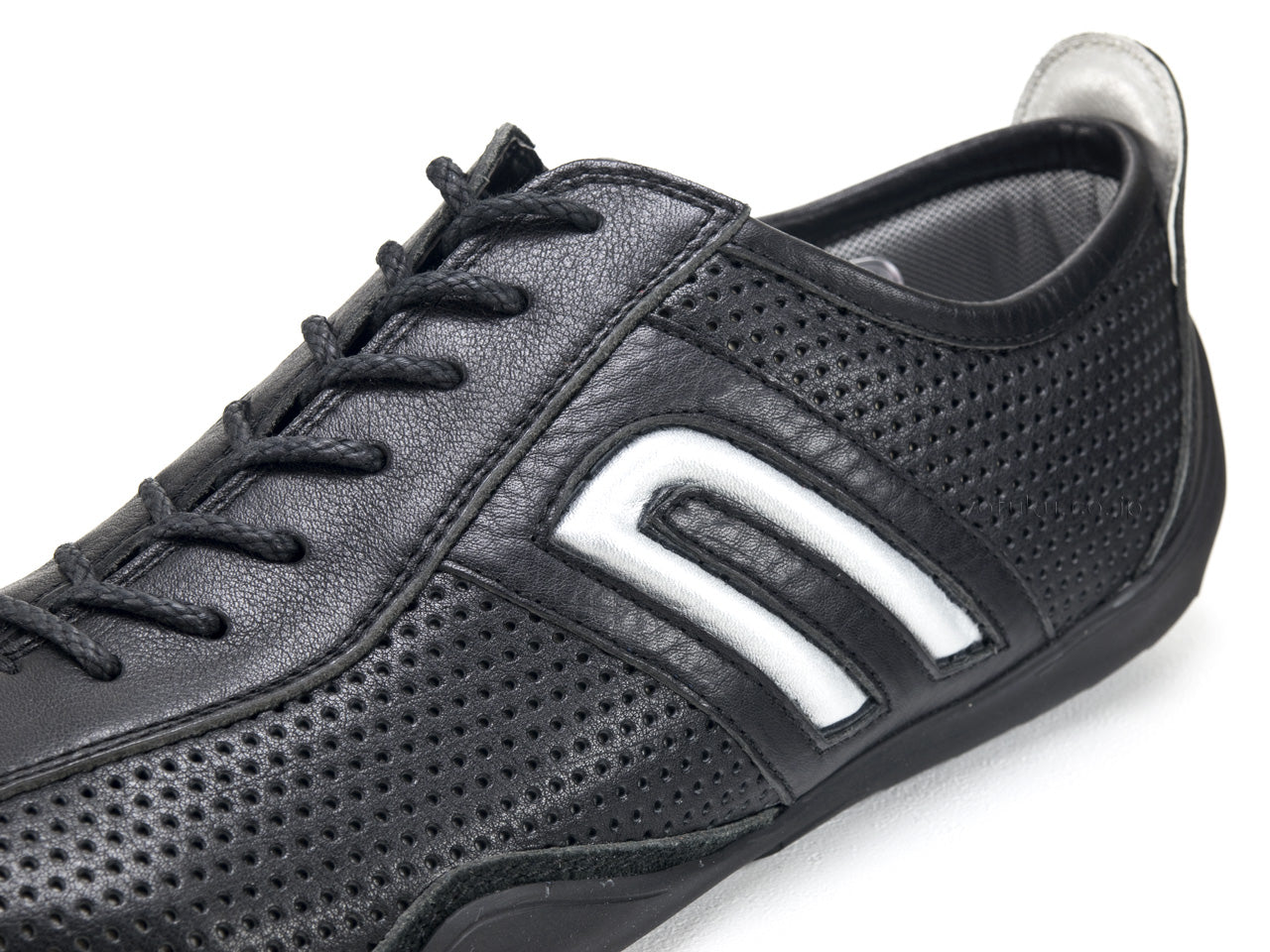 Negroni Corsa Punching Leather Black negroni CORSA PUNCHING LEATHER 15962 BLP/SV