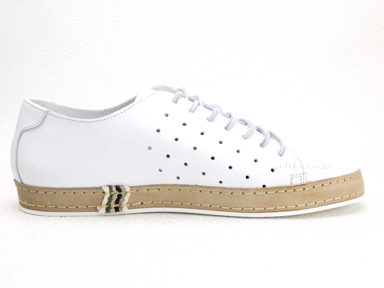 ステファノガンバ パンチング ホワイト  STEFANO GAMBA 6229 TUFFATO BIANCO