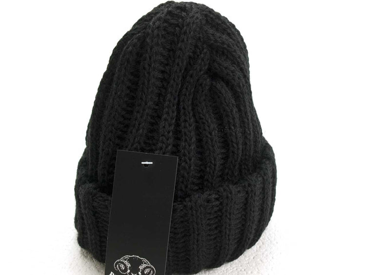ブラックシープ ワッチキャップ BLACK SHEEP 320/12(針抜きゴム編み)jet