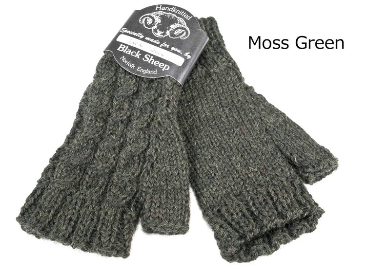 ブラックシープ フィンガーレス ミトン BLACK SHEEP CFM08A（手編み指無しミトン）mos
