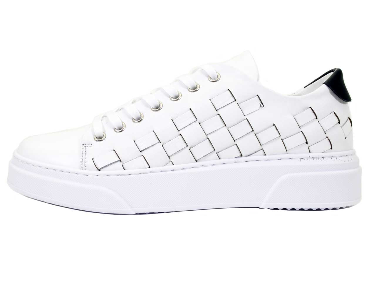 Dino Draghi 2575 leather sneakers Dino Draghi 2575 NAPPA INTRECCIO GRANDE BIANCO