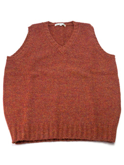 SUZUKIオリジナル SZ02 シェットランド Vネックベスト サルサ