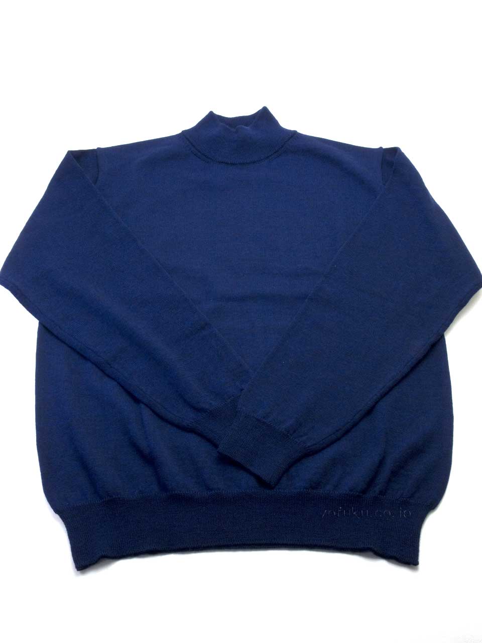 SUZUKIオリジナル SZ03 スーパーエキストラファインメリノ ハイネック セーター ネイビー