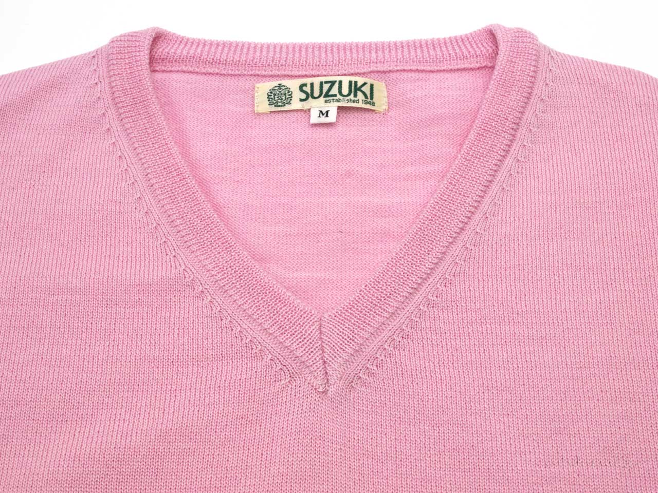 SUZUKIオリジナル SZ04 スーパーエキストラファインメリノ Vネック セーター