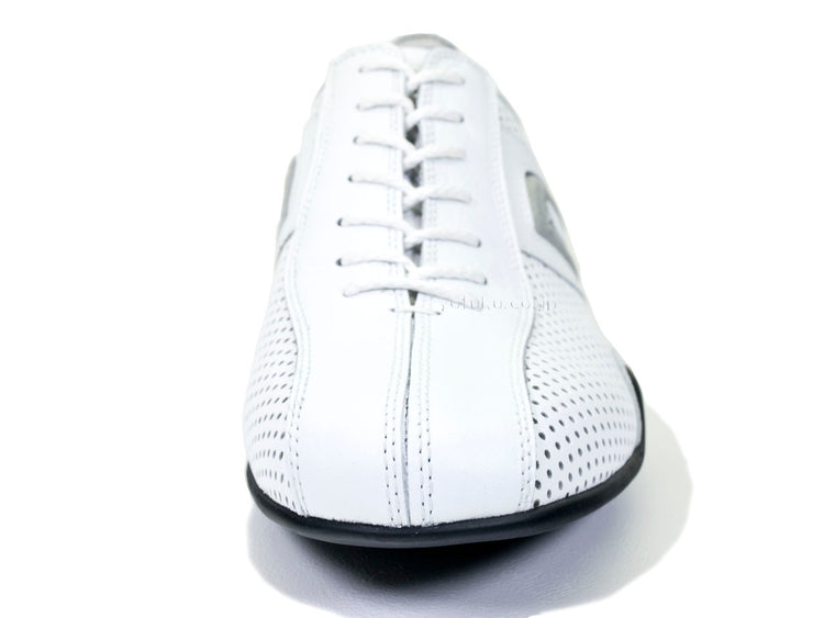 ネグローニ コルサ パンチングレザー ホワイト negroni CORSA PUNCHING LEATHER 15962 WHP/SV