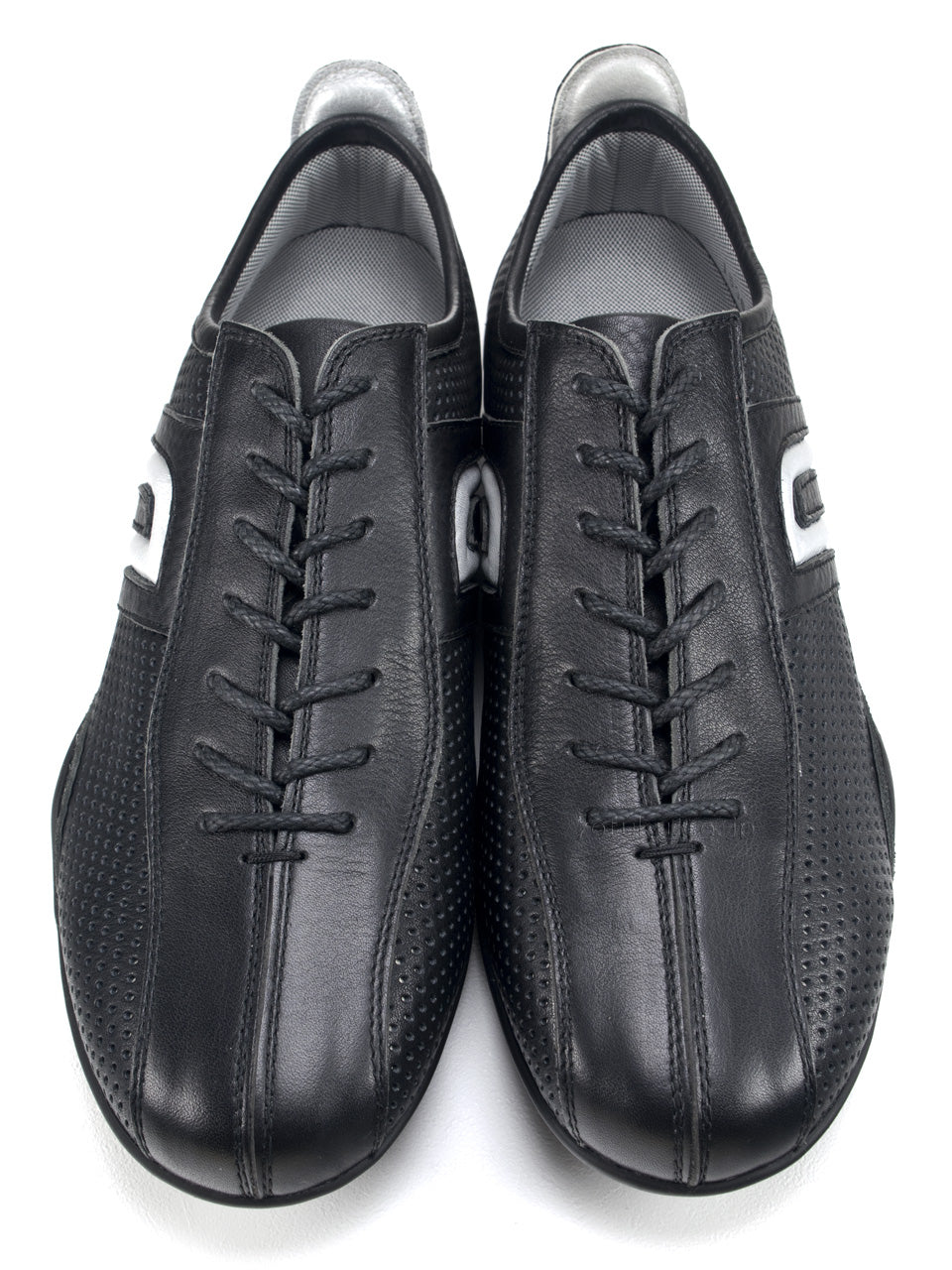 Negroni Corsa Punching Leather Black negroni CORSA PUNCHING LEATHER 15962 BLP/SV